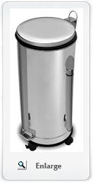 Stainless steel garbage pedal bins for commercial use