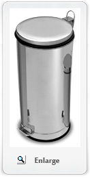 Stainless steel garbage pedal bins for commercial use