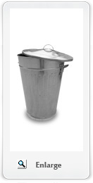 conic galvanized bin