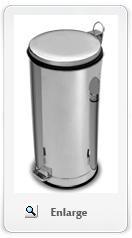 Stainless steel giant garbage bins with pedal
