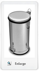 Stainless steel giant garbage bins with pedal