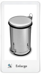 Stainless steel giant garbage bins with pedal